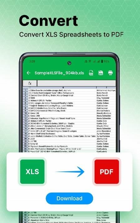 Excel Reader: XLS File Viewer screenshot 4