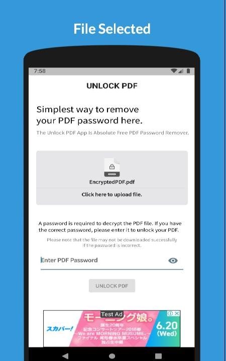 Unlock PDF - Password Remover Screenshot 2
