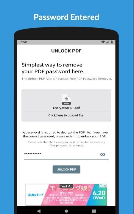 Unlock PDF - Password Remover Screenshot 3