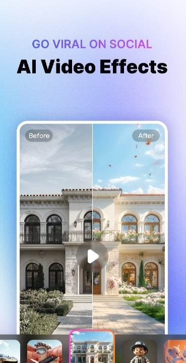 FlexPix AI Video & Image Maker editing workspace