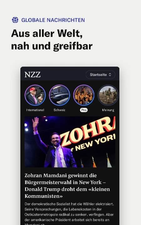 NZZ Nachrichten screenshot 1