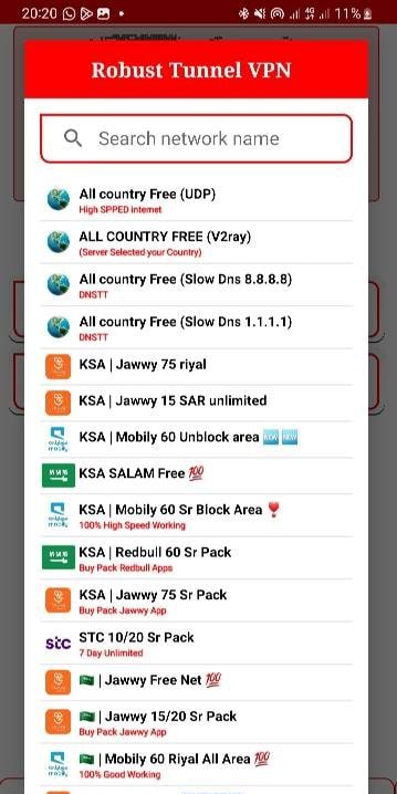 Robust Tunnel VPN Screenshot 2