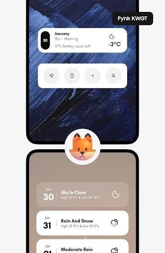 Fynk KWGT screenshot 1