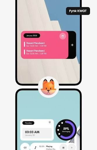 Fynk KWGT screenshot 3
