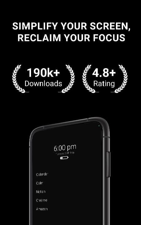 Zen Detox: Minimalist launcher screenshot 1