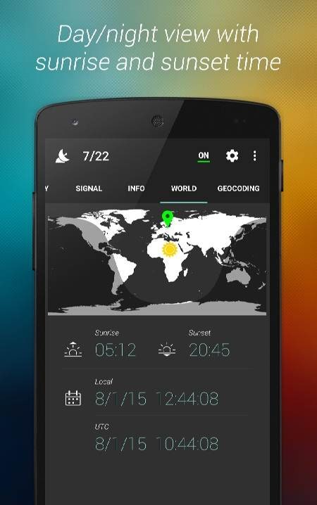 GPS Status signal analysis dashboard