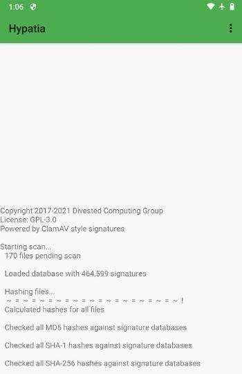 Hypatia - Real-Time Malware Scanner Screenshot 1