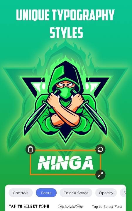 First screenshot of HD Logo Maker and Logo Design