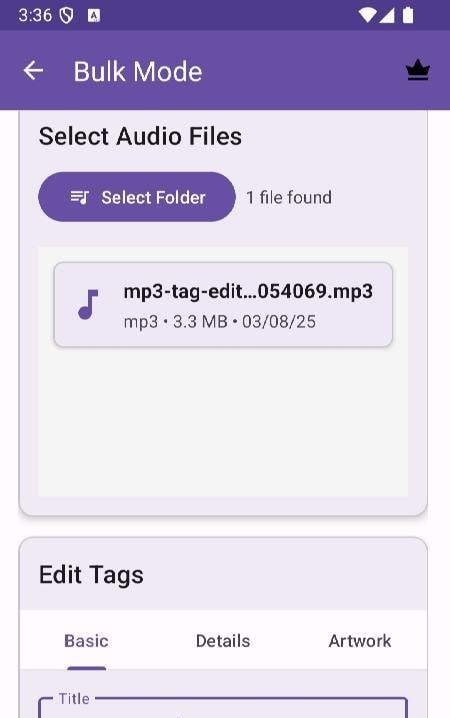 Batch Audio Tagger - MP3 Tagger screenshot 3