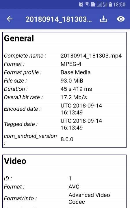 MediaInfo screenshot 3