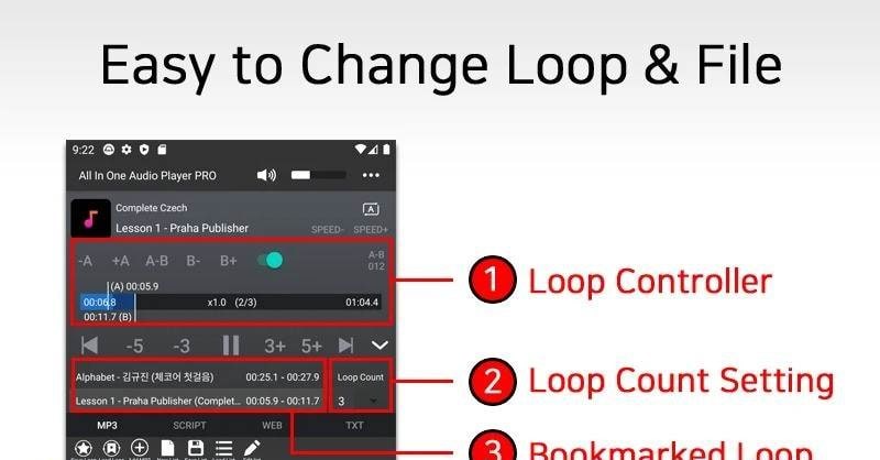 Loop Player Repeat Player screenshot 2