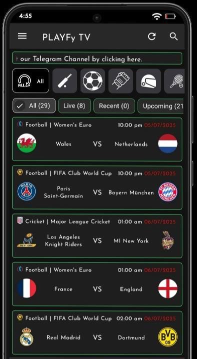 PLAYFy TV - Live TV & Sports screenshot 1