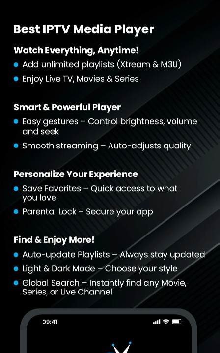 Lime IPTV & M3U Player screenshot 1