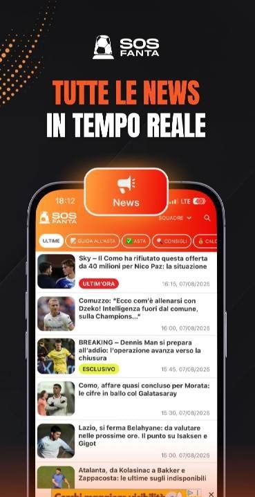 SOS Fanta - Fantacalcio screenshot 1