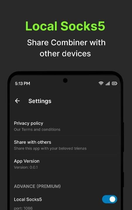 NetCombiner - Internet Bonding: Screenshot 4