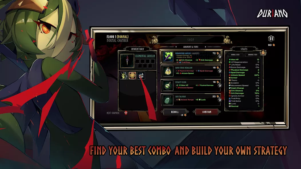 Duriano: Roguelike RPG gameplay screenshot 4