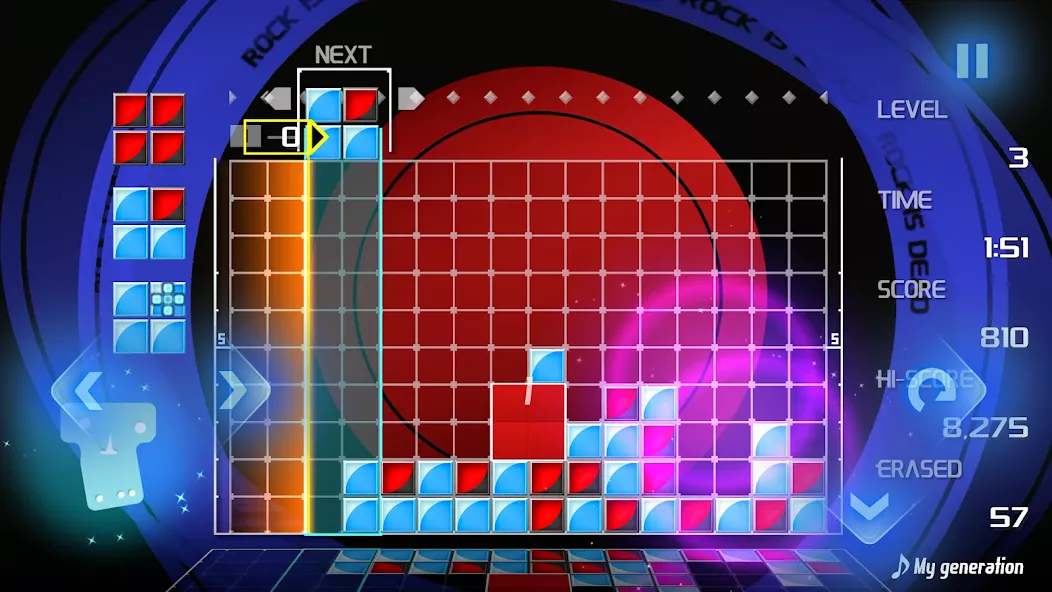 LUMINES REMASTERED gameplay screenshot 1