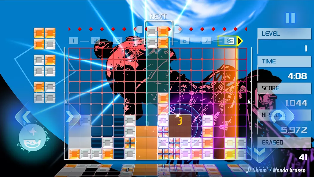 LUMINES REMASTERED gameplay screenshot 2