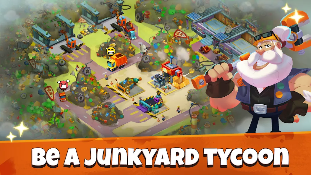 Idle Junkyard Tycoon: Be Rich! gameplay screenshot 1