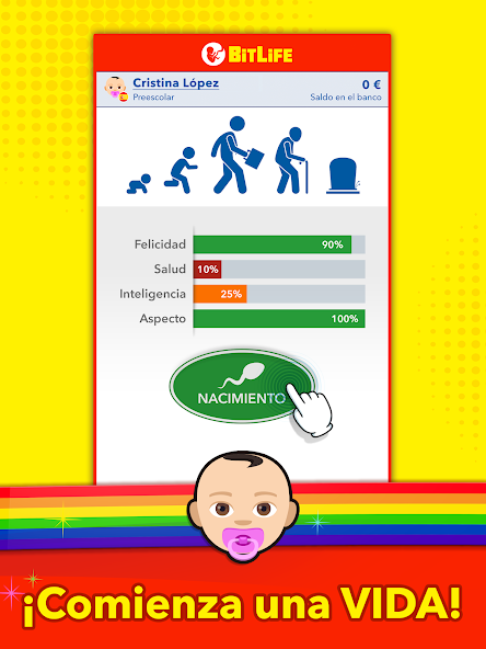 Sixth screenshot of Bitlife Español