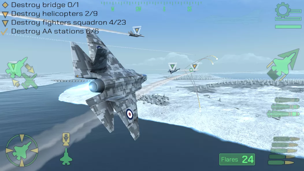 Warplanes: Task Force strategic command interface