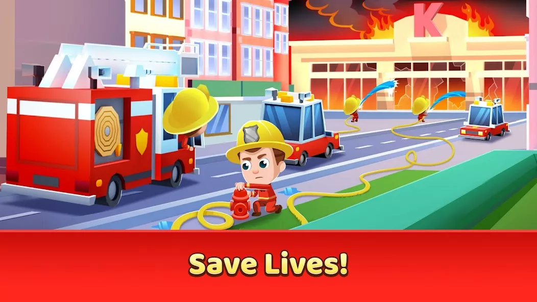 Idle Firefighter Tycoon gameplay screenshot 3
