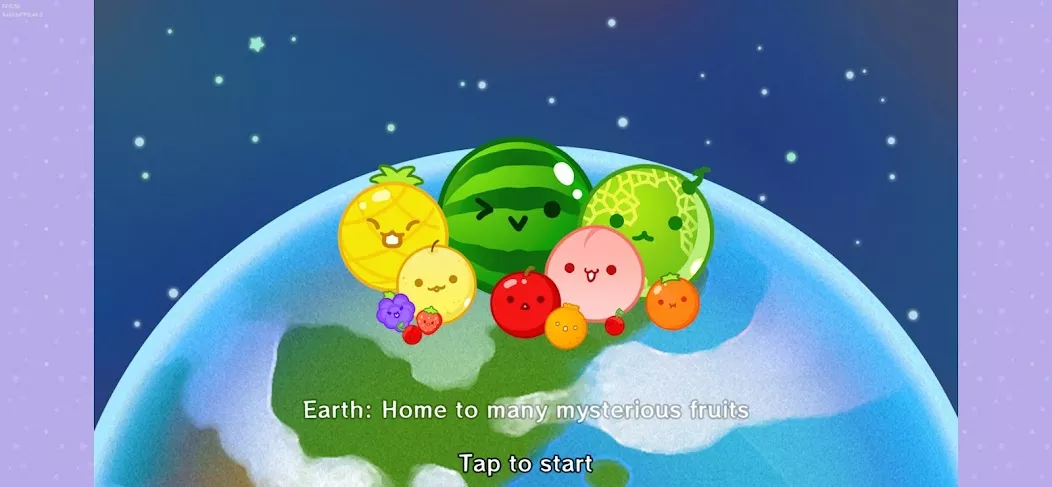 Suika Game Planet gameplay screenshot 1