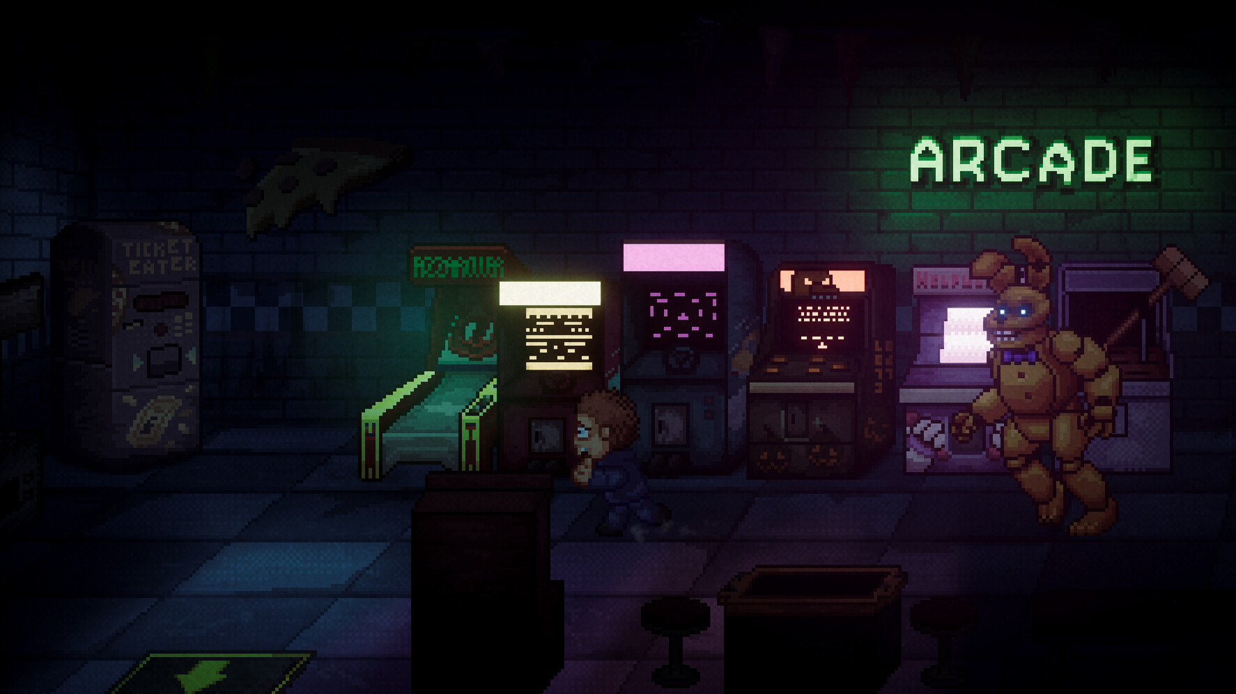 FNaF: Into the Pit gameplay screenshot 2