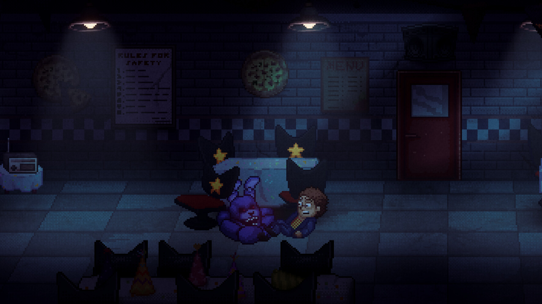 FNaF: Into the Pit gameplay screenshot 1