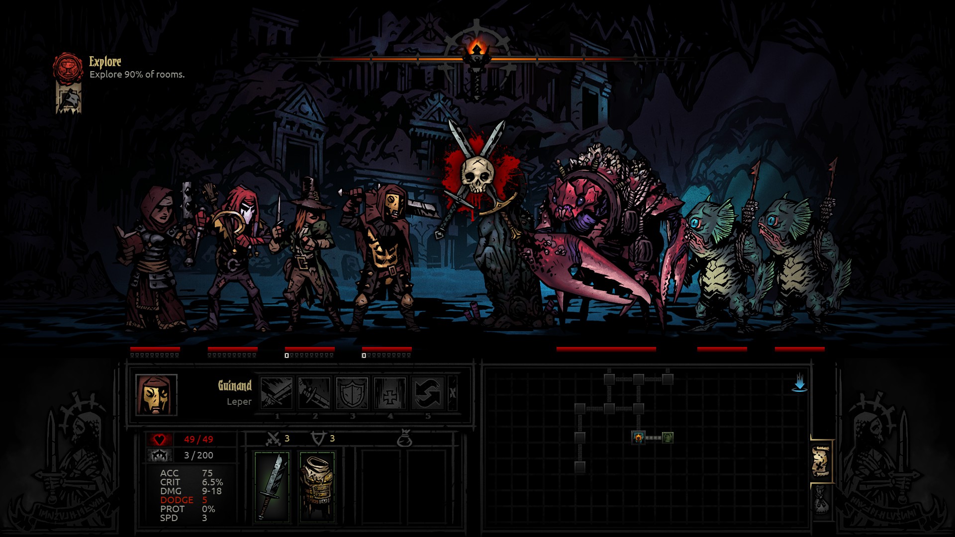 Darkest Dungeon gameplay screenshot 5