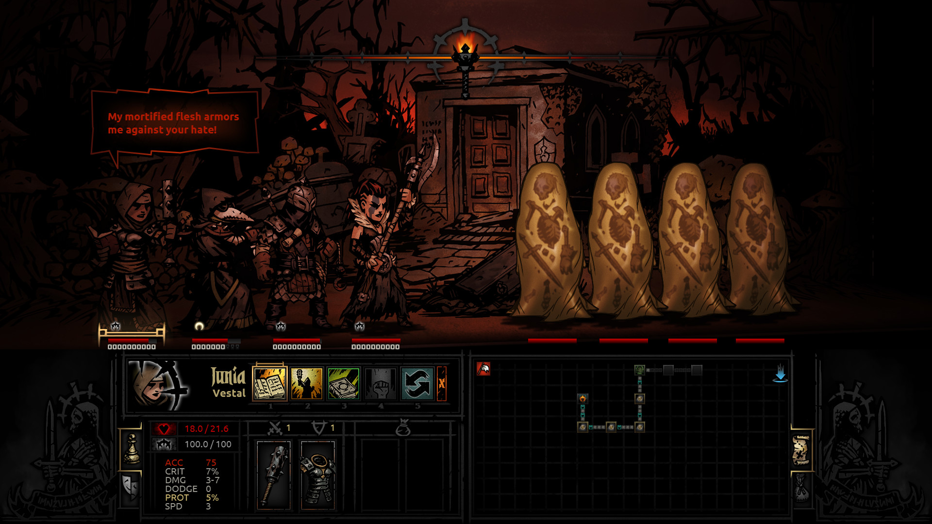 Darkest Dungeon gameplay screenshot 3