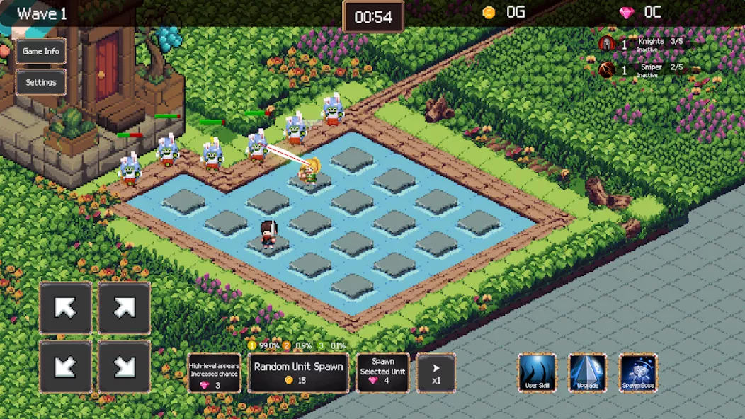 Hero 2048 – Merge Defense Game screenshot 2