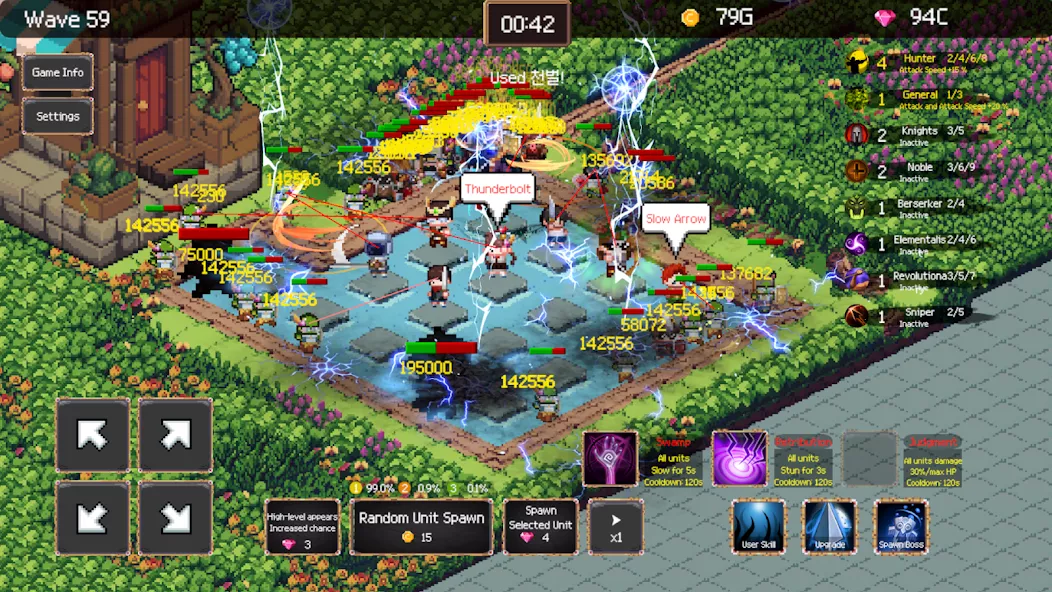 Hero 2048 – Merge Defense Game screenshot 1