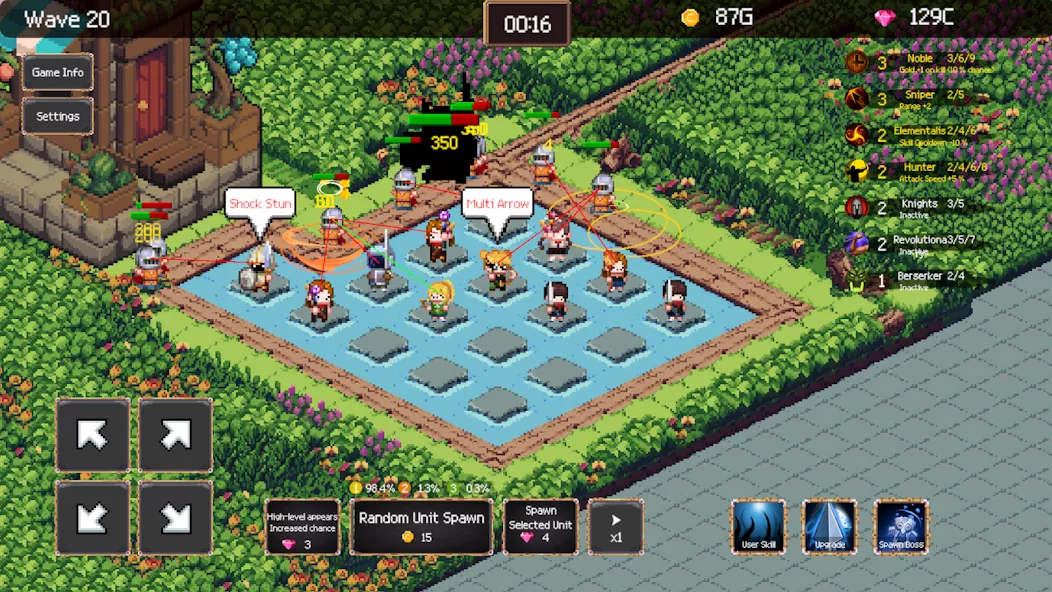 Hero 2048 – Merge Defense Game screenshot 3