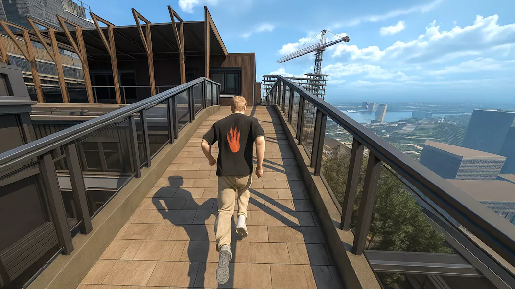 Only Going Up Parkour Rooftop gameplay screenshot 3