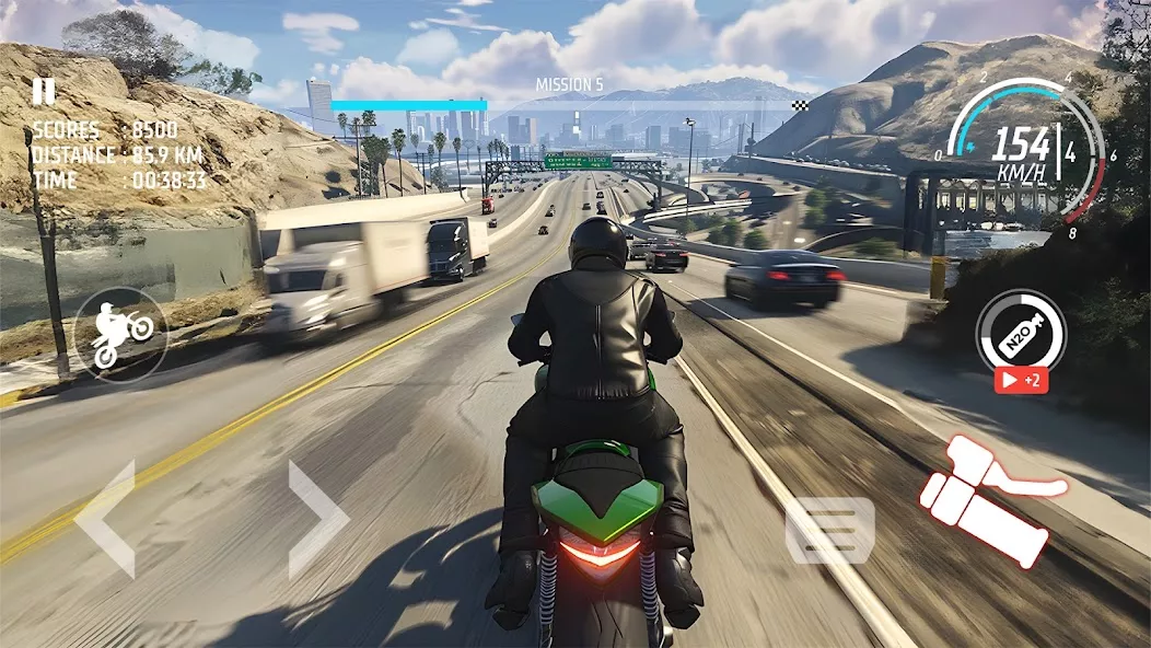 Traffic Bike: Driving City 3D gameplay screenshot 5