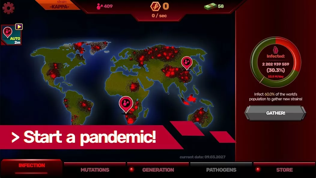 First screenshot of Patient Zero: Plague game