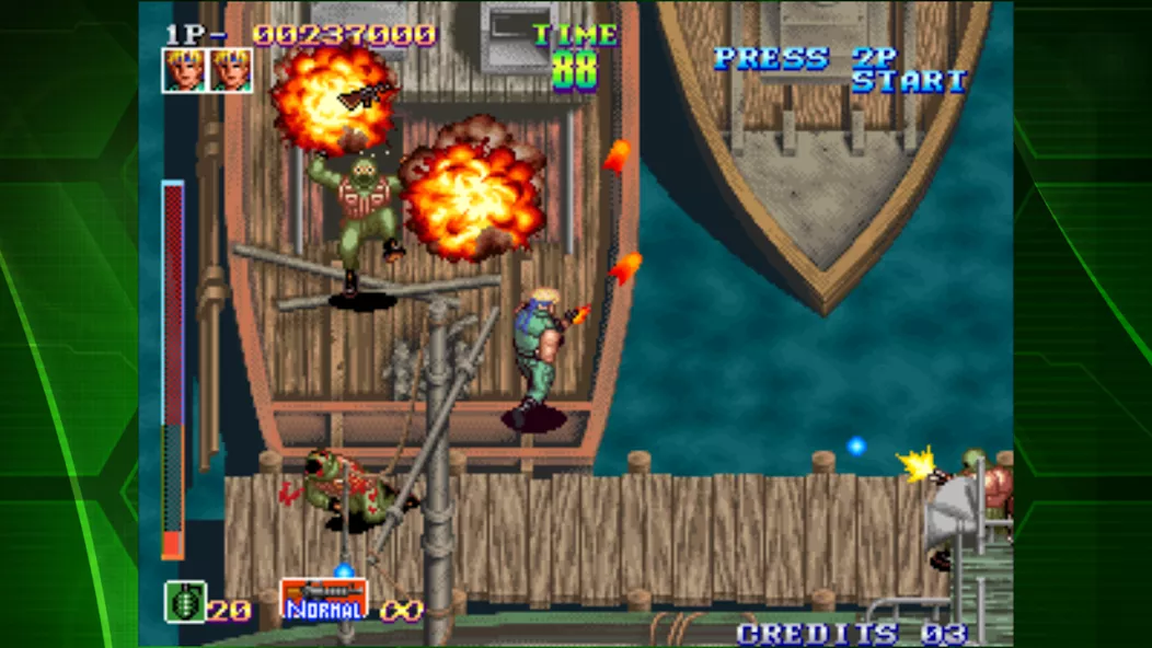 SHOCK TROOPERS ACA NEOGEO gameplay screenshot 3