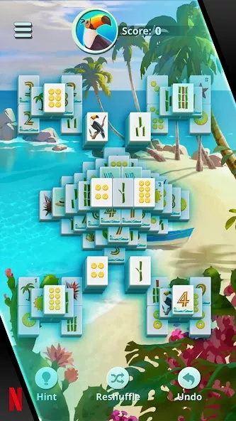 NETFLIX Mahjong Solitaire gameplay screenshot 3