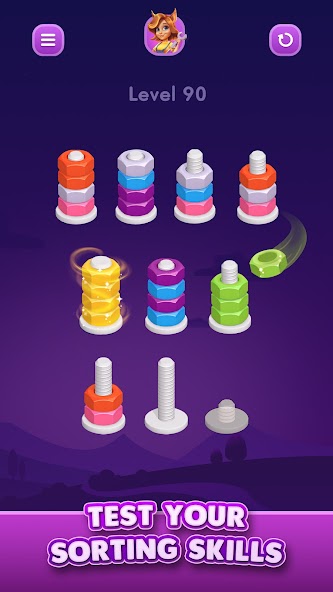 Nut Sort: Color Sorting Game Screenshot 3