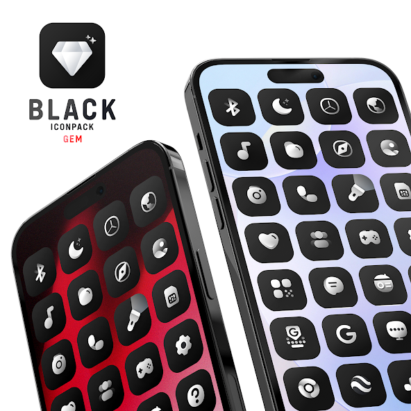 Black Icon Pack screenshot 1