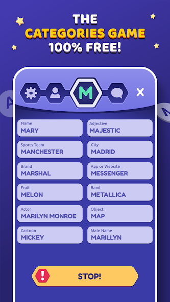 StopotS – The Categories Game screenshot 1
