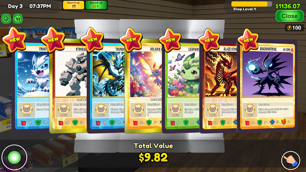 TCG Card Shop Sim Idle Game gameplay preview 2