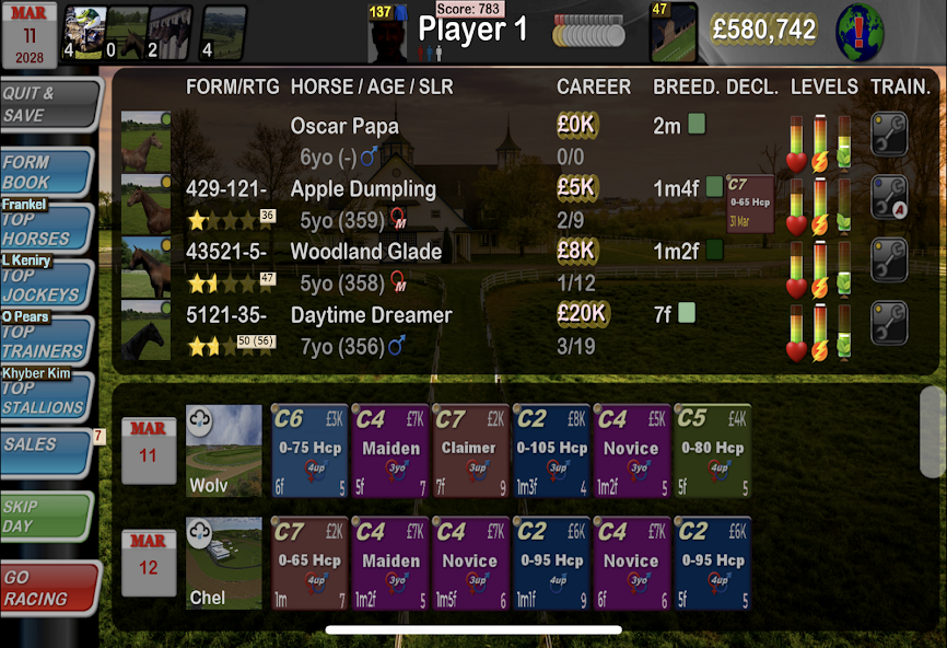 Starters Orders Touch screenshot 4