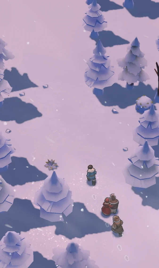 View of the frozen settlement in Whiteout Survival