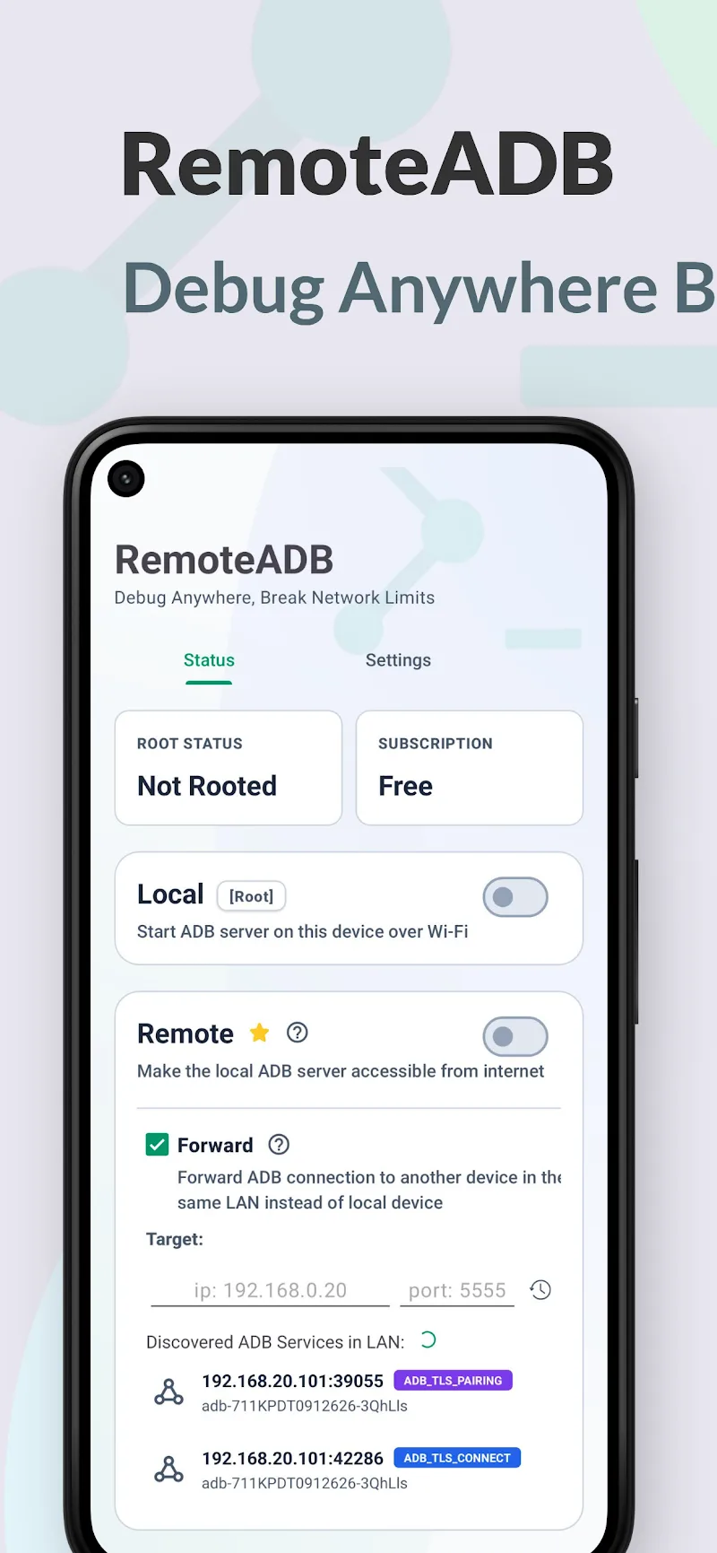 RemoteADB screenshot 1