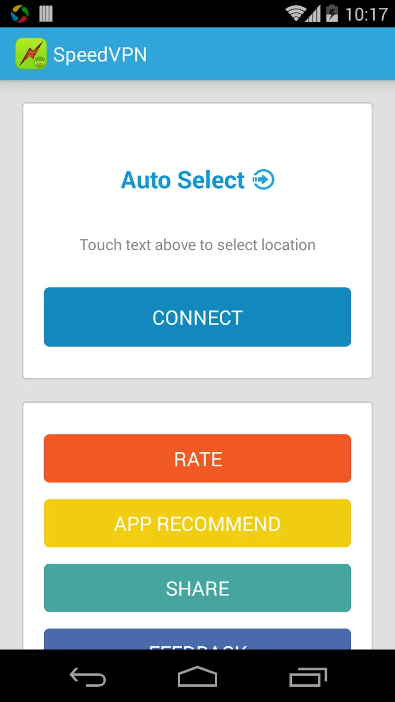 SpeedVPN screenshot 1