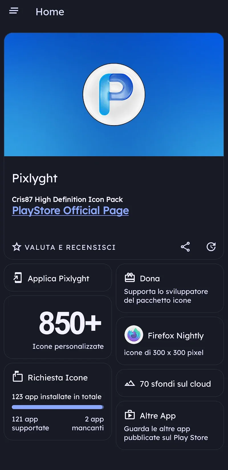 Pixlyght - Icon Pack screenshot 1