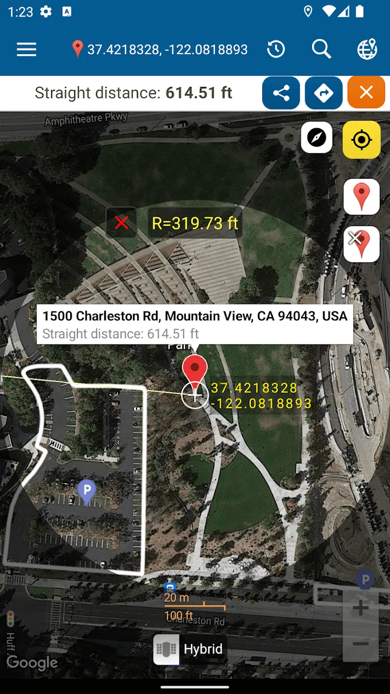 Map coordinate screenshot 5