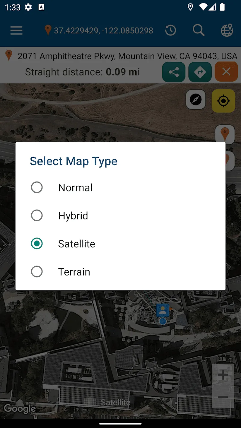 Map coordinate screenshot 4